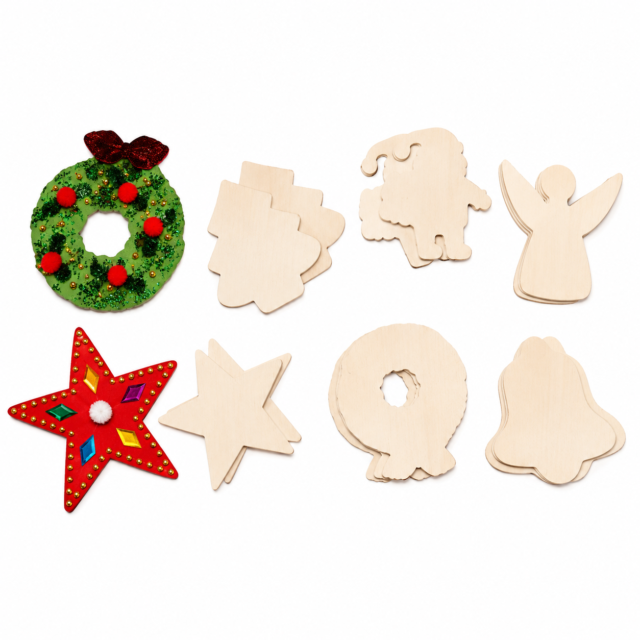 7255woodenxmasshapes