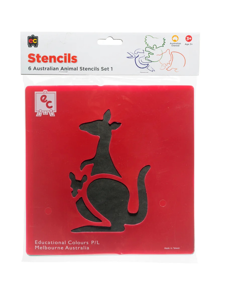 AUS#1 Australian themed stencils - outback animal stencils for classrooms