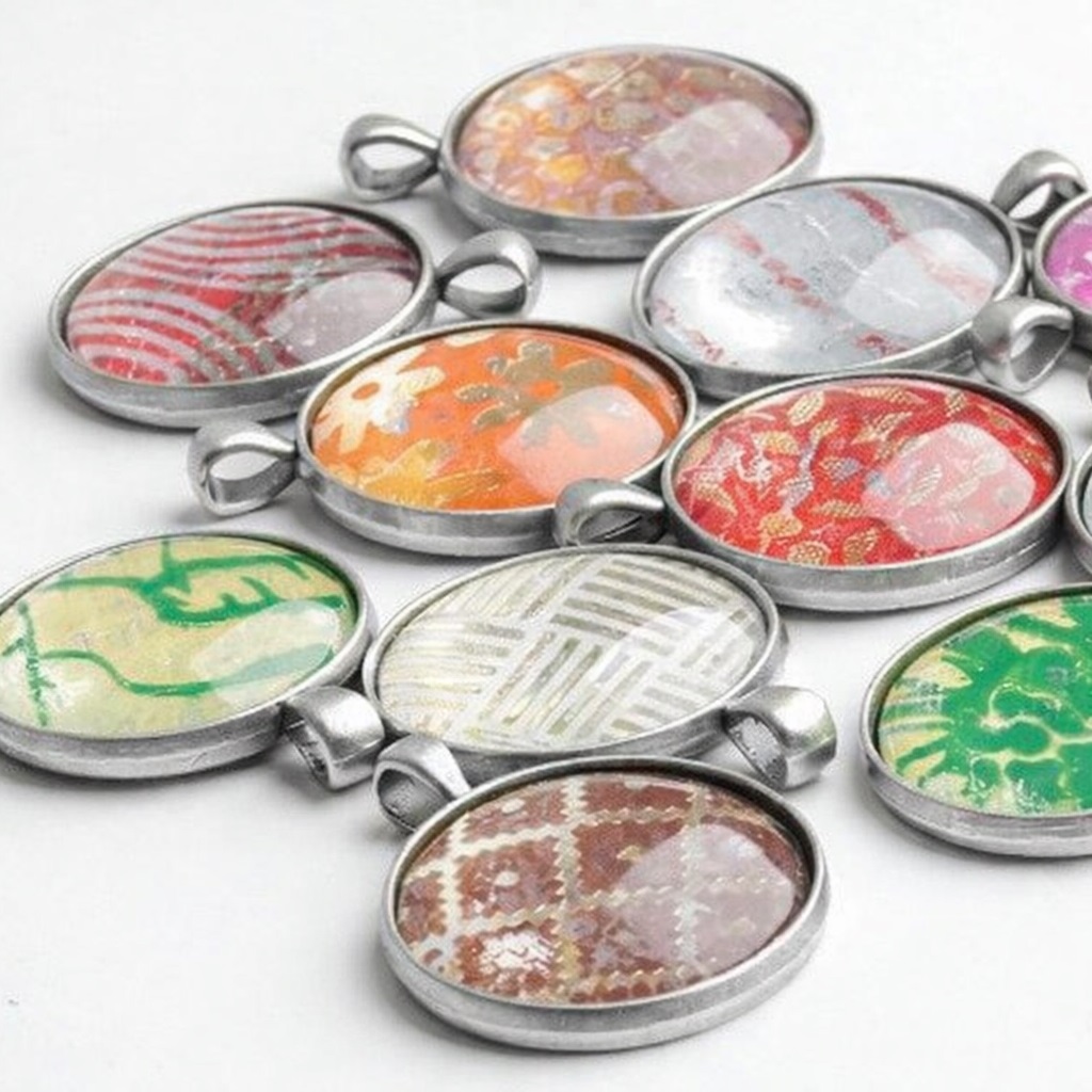 Silver pendant craft kit - jewellery making for students