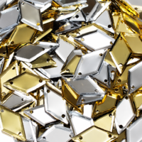 diamond mix sequinsgolssilver