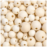 wooden beads natural500g