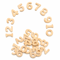woodennumbers100pcs