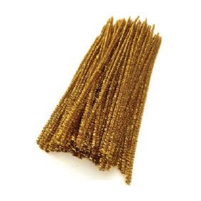 Tinsel Pipe Cleaners 100 Gold