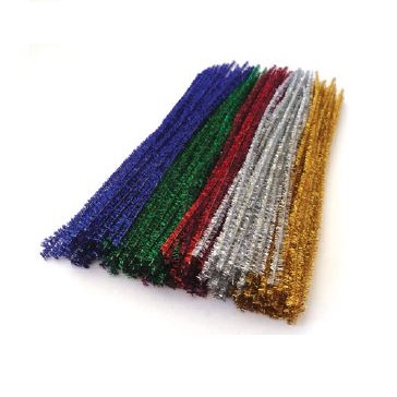 Tinsel Pipe Cleaners 150 Assorted