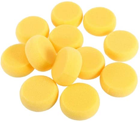 Round Yellow  Sponge 10cm diameter 12 Pack