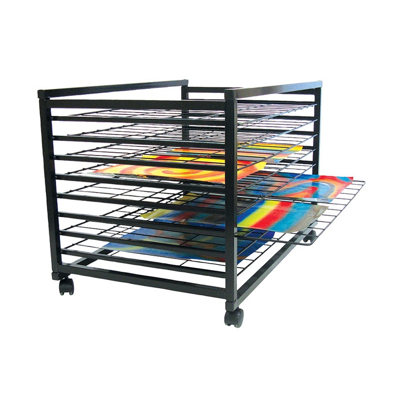 Tidee-Dry Metal Art Drying Rack - 8 Shelf Sliding - Under Bench