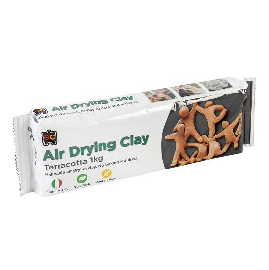 Air Dry Clay 1kg Terracotta (EC)