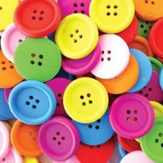 Wooden Buttons 250grams (Coloured)