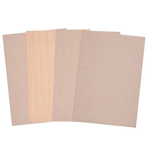 Corrugated Natural Card A4