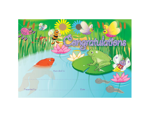 Garden Pond Certificate
