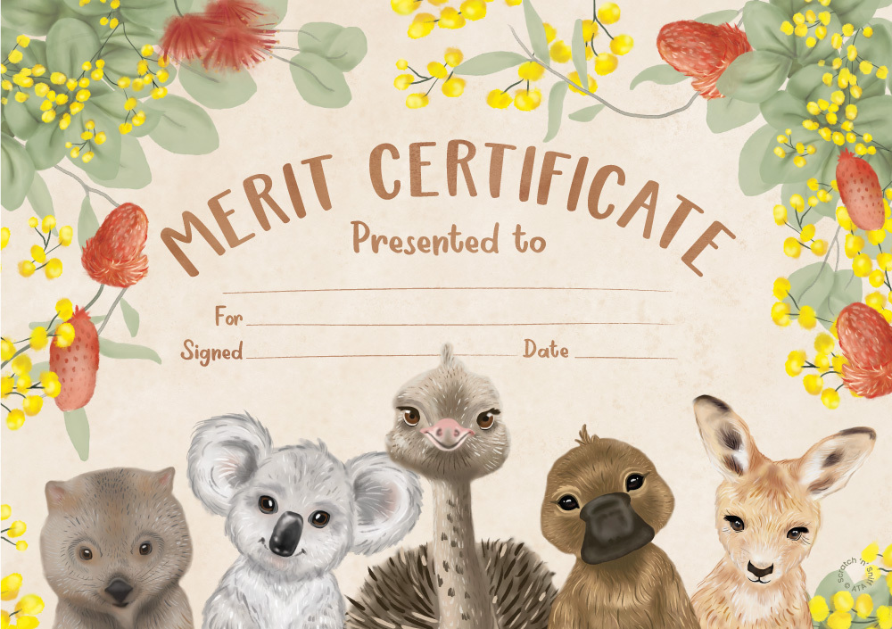 Australian Flora & Fauna - Eucalyptus Scented Certificates