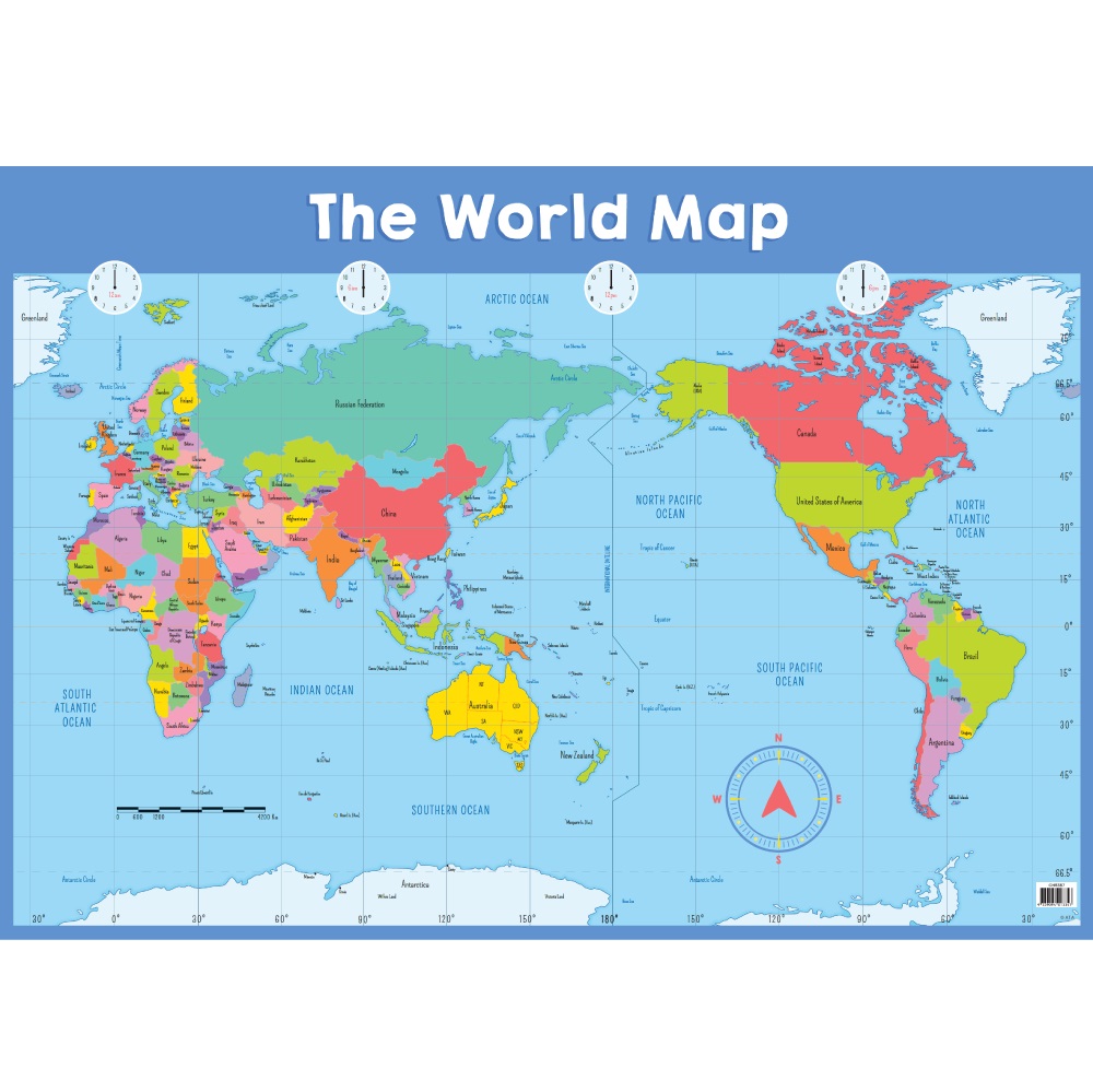 The World Map (Large A1 size)