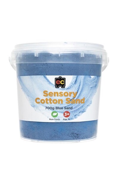 Sensory Cotton Sand 700g Tub Colours