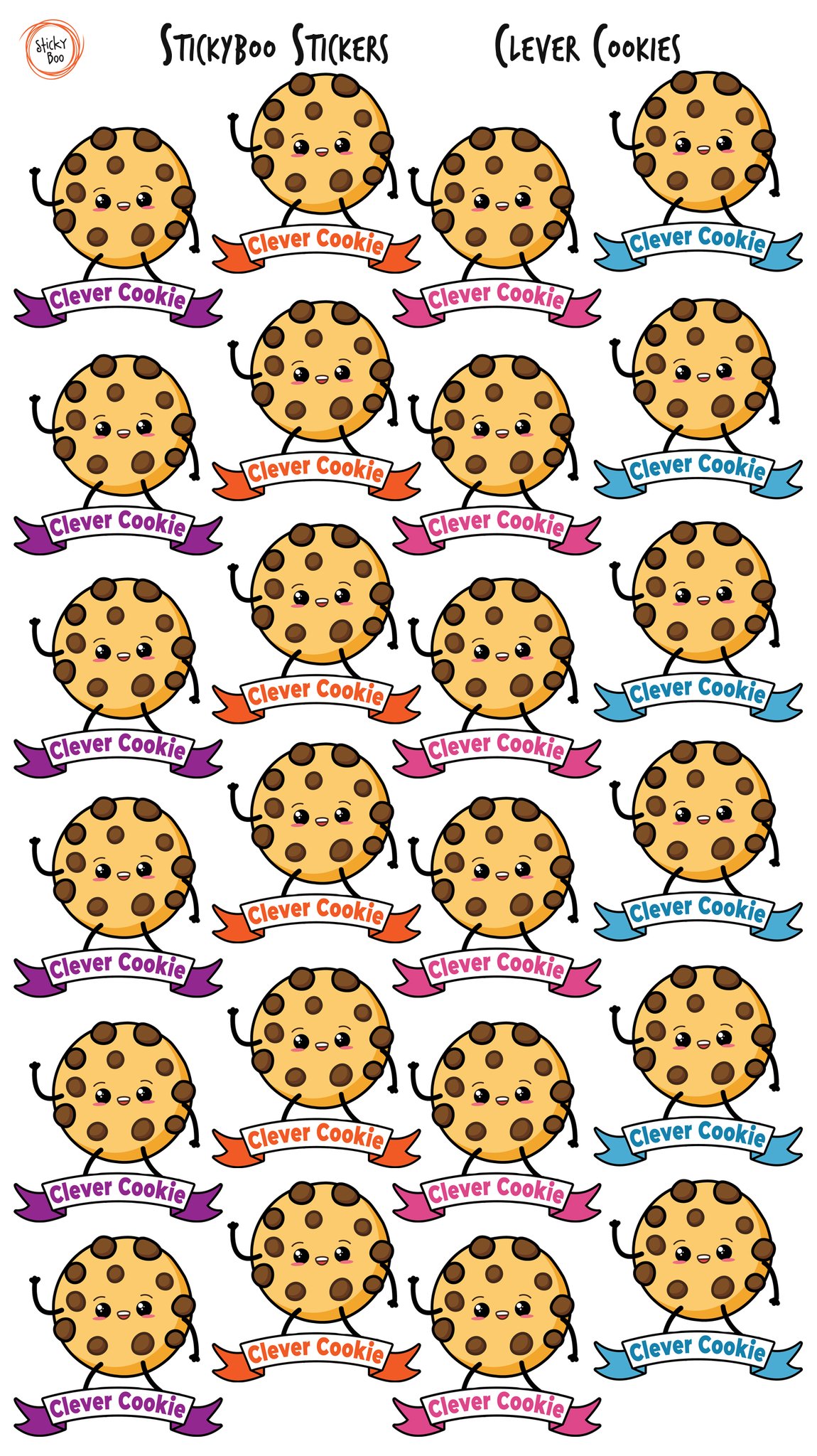 Sticky Boo Reward Stickers - Clever Cookie