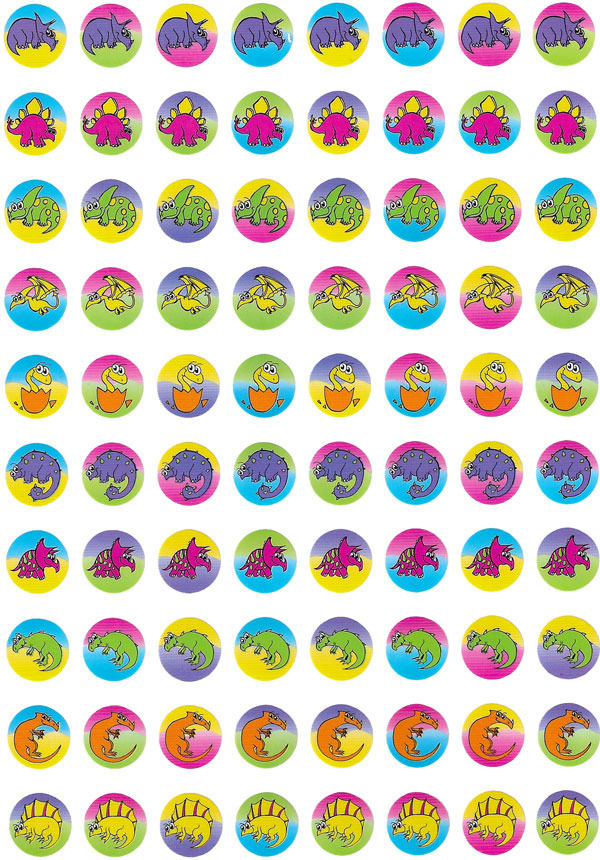 Dinosaur Dot Stickers 800 pack (DD402)