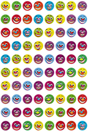 Smile Dot Stickers 800pack (DD404)