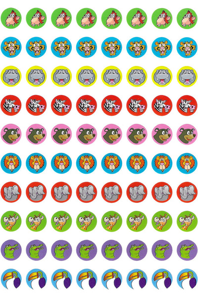 Zoo Dot Stickers 800 pack