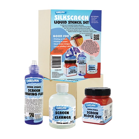 Derivan Silkscreen Liquid Stencil Set