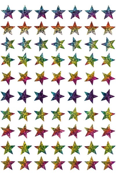 Laser Stars Dynamic Glitz Stickers 700 pack (DG598)