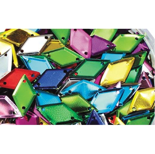 Diamond Shape Sequins 100g Assorted