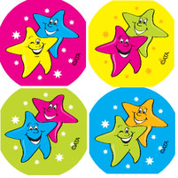 Star Fluoro Stickers 96 pack (FS210)