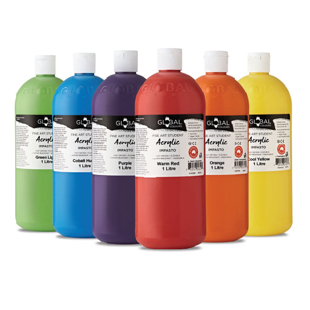 Global Acrylic Fine Artist Paint 1Litre