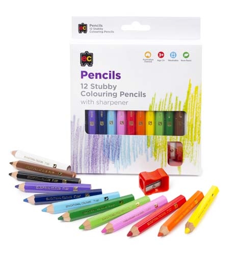 EC -  Half Size Jumbo Coloured Pencils