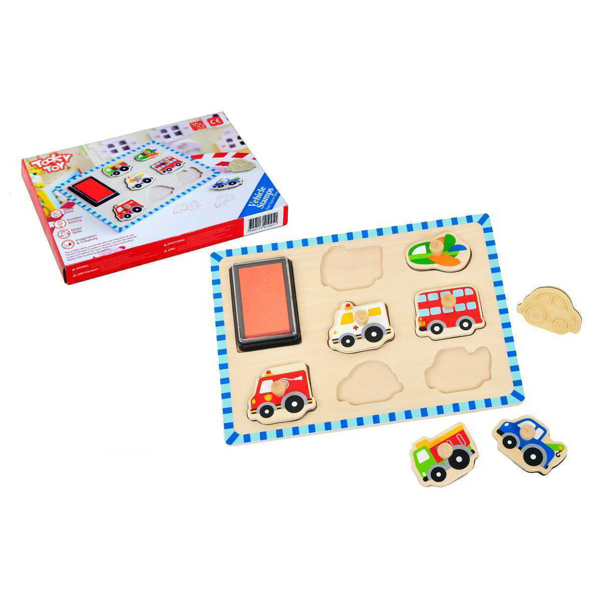 Kids' Vehicles Stamp Puzzle