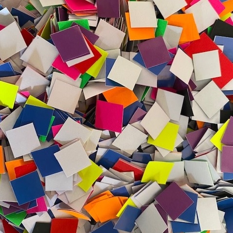 Mosaic Card Squares Single-sided 500grams  