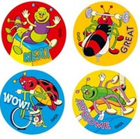 Sporty Bugs Stickers 96 pack (MS002)