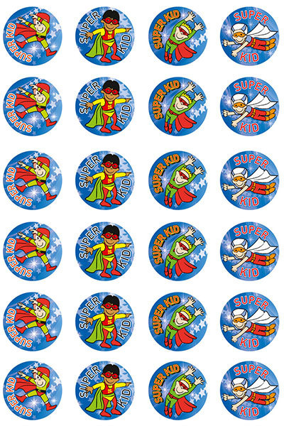 Super Kid (Girl) Stickers 96 pack (MS011)