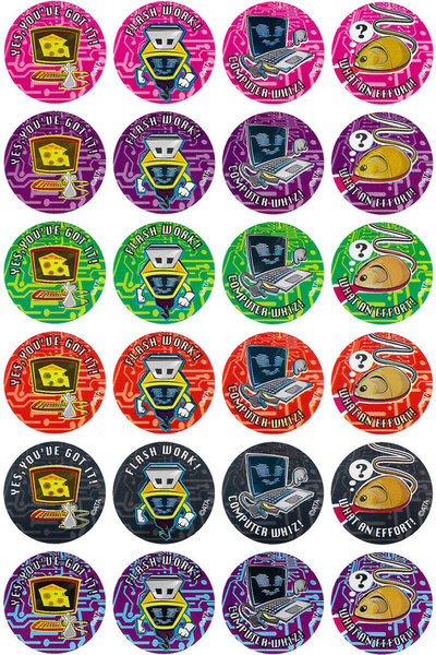 Computer Whizz Stickers 96 pack (MS029)