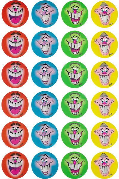 Smiles Stickers 96 pack (MS045)