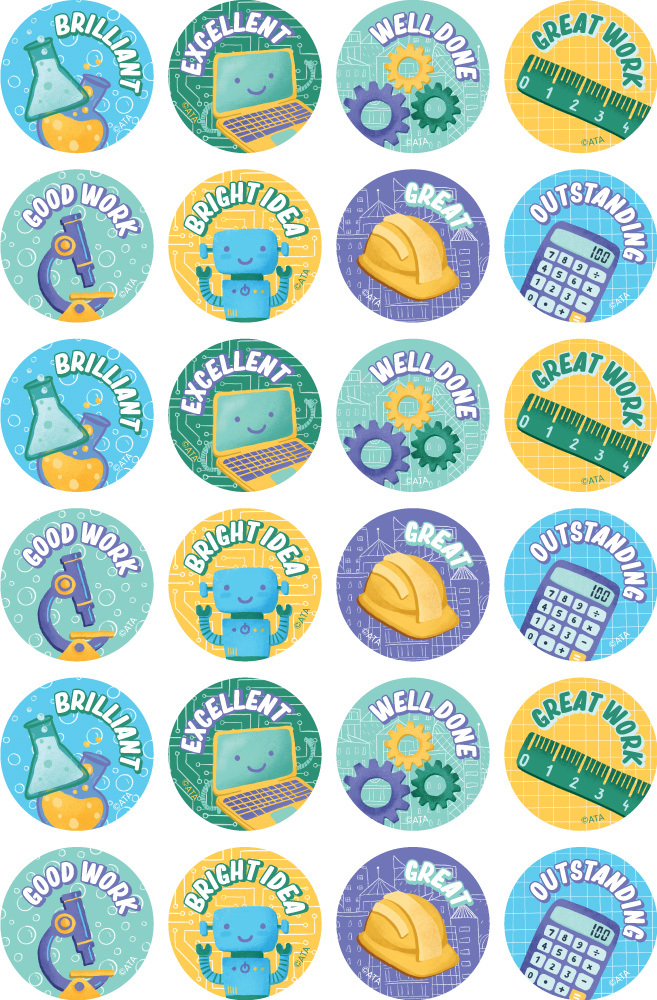 STEM - Merit Stickers (Pack of 96)