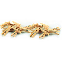 Natural Mini Craft Pegs