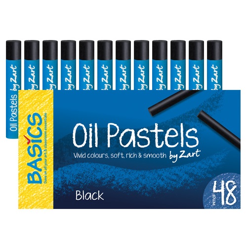 Oil Pastels Black only 48 pack