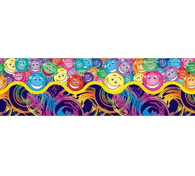 Swirls and Smiles Pop Apart Border