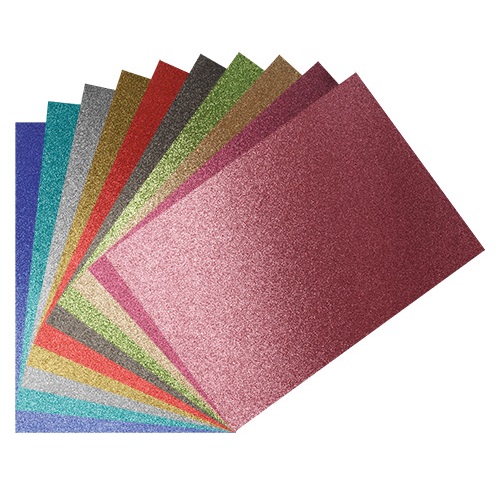 Glitter Iron on Sheets A4 10pack assorted