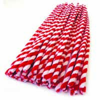 Pipecleaners Candy Cane 50pack 30cm