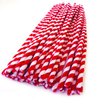 Pipecleaners Candy Cane 50pack 30cm