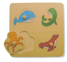 Sea Life - Knob Puzzle