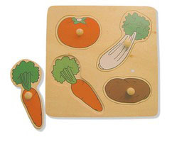 Vegetables Large Knob Puzzle