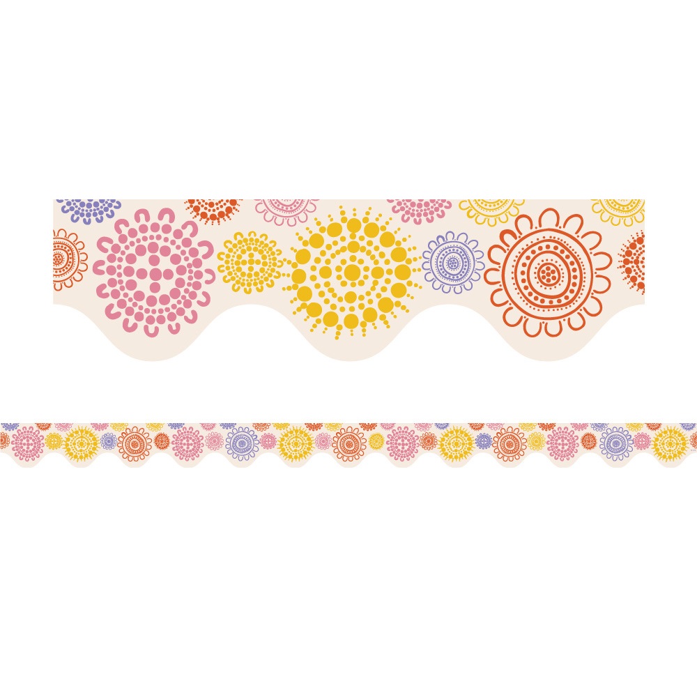 Rainbow Dreaming - Scalloped Border