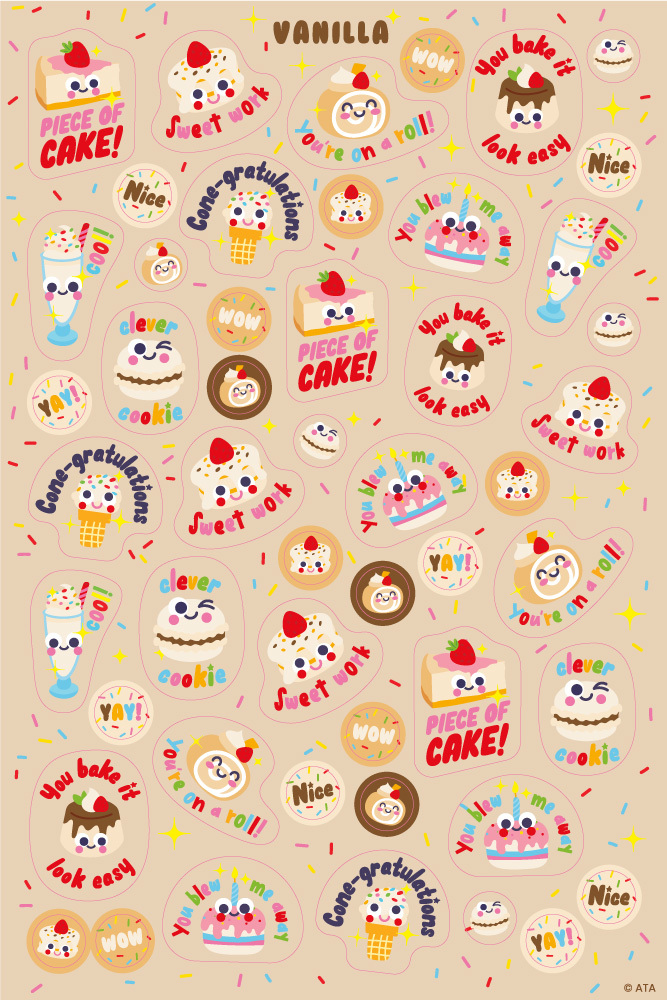 Scratch 'n Sniff Stickers Vanilla - Merit Stickers (Pack of 150) 