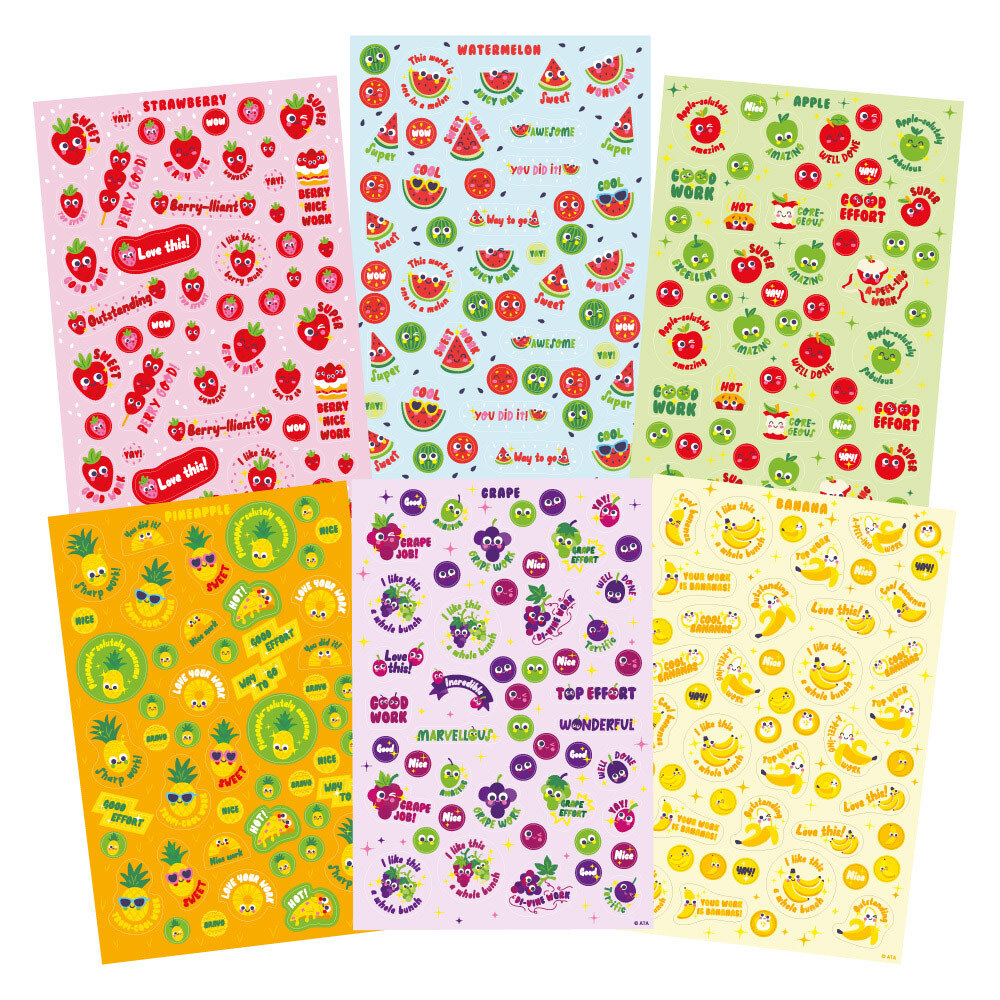 Scratch n' Sniff Stickers Variety bulk pack of 600