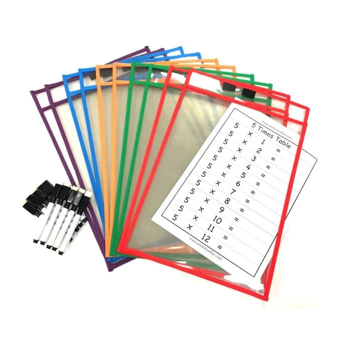 Write N Wipe Paper Saver Sleeves - A4 Pack Of 10
