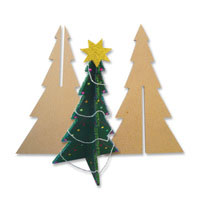 3D Wooden Xmas Tree