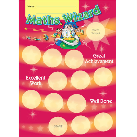 Maths Wizard Achievement Card