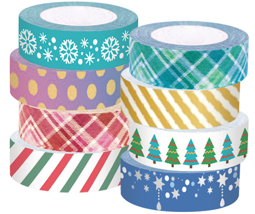 Washi Tape Christmas 8pack (New Design)