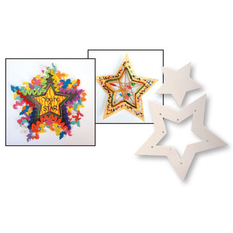 Cardboard Weaving Stars